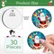 3 inc Round Sublimation Ornament Blanks, 30 Pieces - For Christmas Tree Decor and DIY Crafts (3 inches)